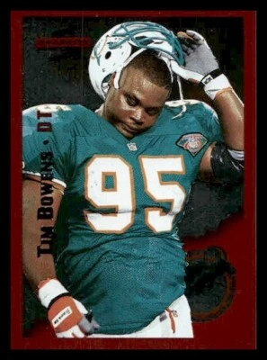 1995 Score #53 Tim Bowens Red Siege Miami Dolphins - Image 1 of 2