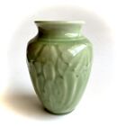 Rookwood Pottery Vase Green 6510 XLV Lotus Moth 5 1/4