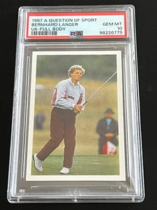 1987 A QUESTION OF SPORT PSA 10 BERNHARD LANGER ROOKIE POP NE ESISTONO SOLO 4 - Foto 1 di 5