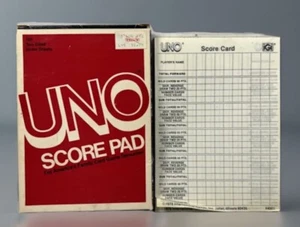 Vintage 1978 1981 UNO Card Game Score 100 Double Sided Sheet Pad Uno Score Pad - Picture 1 of 6