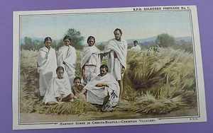 Harvest Scene in Chhota-Nagpur - Original SPG Mission Postcard, Early 1900s - Picture 1 of 2