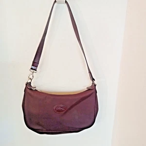 Longchamp Brown Nylon & Leather Shoulder Bag - Picture 1 of 7