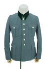 WW2 Police Officer Wool Modified Tunic with Deep Green Collar 6 Buttons 