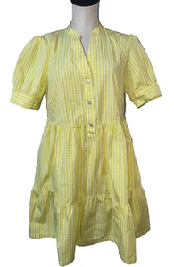 Brooks Brothers Women’s A-Line Shirt Dress size 10 Puff Sleeve Cotton Striped - Picture 1 of 11