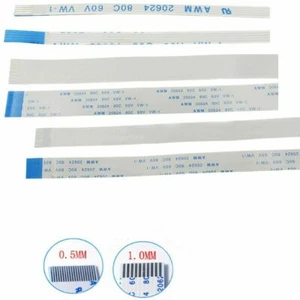 10pcs FFC/FPC Flexible Flat Cable Ribbon Pitch 0.5mm 1.0mm 18P-40P 80C 60V VW-1 - Picture 1 of 7