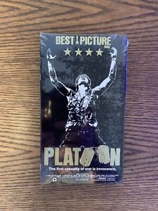 Platoon (VHS, 1986) Factory Sealed Watermark Vestron Video Oliver Stone