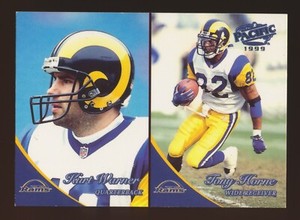 KURT WARNER & TONY HORNE 1999 PACIFIC ROOKIE CARD RC (B) *RAMS & CARDINALS*