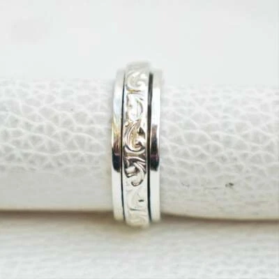 Spinner Ring 925 Sterling Silver Ring Handmade Ring Beautiful Ring Ring Size All - Image 1 of 4