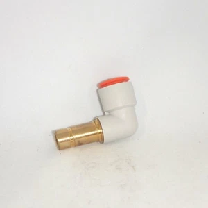 SMC Fittings Lot of (9) One-Touch 1/2" Plug-In Elbow 90*, 1/2" Tube ,#KQ2L13-99 - Picture 1 of 3