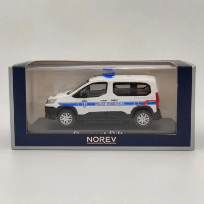 Norev 1/43 Peugeot Rifter Van Diecast Model Police Car Christmas Collection Gift - Image 1 of 4