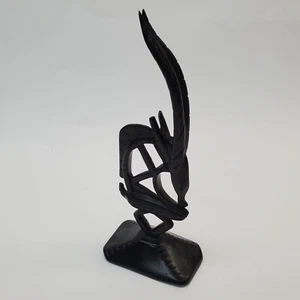 Vtg African Chi Wara Wooden Hand Carved Bambara Antelope Sculpture Made in Mali - Picture 1 of 15