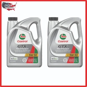 Castrol GTX Full Synthetic Engine Oil 5W-30 5 Quart ( 2 PACK ) Free shipping - Picture 1 of 3