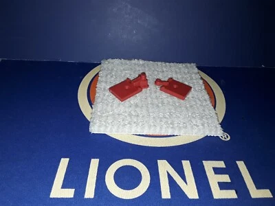 LIONEL TRAIN PART TTUX SPLINE ARTICULATED MALE & FEMALE RED CONNECTOR-PAIR-NEW - Image 1 of 2