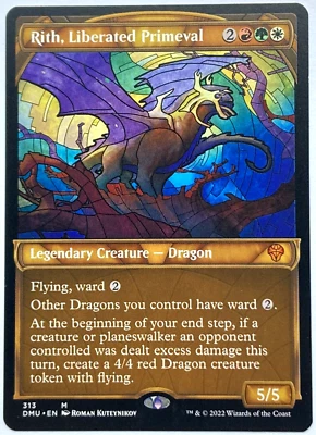 MTG Rith, Liberated Primeval *SHOWCASE* Dominaria United 313 NM Mythic - Image 1 of 2