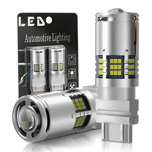 2PCS T25 3156 3157 LED Bulbs, 6500K White, Super Bright 3056 3356 3057 LED - Picture 1 of 10