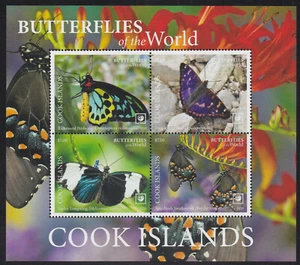 Cook Islands (2020) Butterflies of the World, Part I - S/S - Picture 1 of 1