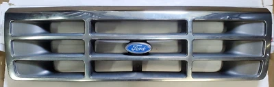 1992 - 1997 Ford F Series F150 F250 F350 Front Chrome Grille F2TB-8200 F2TB8200 Foto 1 de 4