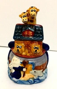 Set shaker sale e pepe in ceramica Arca di Noè e animali da collezione - Foto 1 di 8