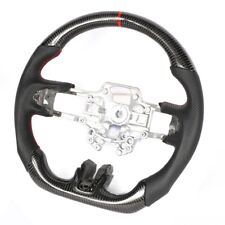 New Real Carbon Fiber Flat Sport Steering Wheel For Ford 2018+  MUSTANG GT