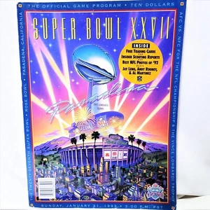 1993 SUPER BOWL XXVII 27 OFFICIAL PROGRAM *Complete* Player Cards Cowboys Bills - Picture 1 of 8