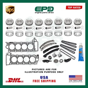 JAGUAR RANGE ROVER 508PS AJ133 5.0 HEAD GASKET + PISTONS + ENGINE REBUILD KIT - Picture 1 of 1