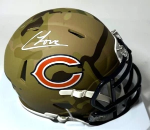 Bears COLSTON LOVELAND Signed Riddell CAMO Speed Mini Helmet AUTO - BAS - Picture 1 of 1
