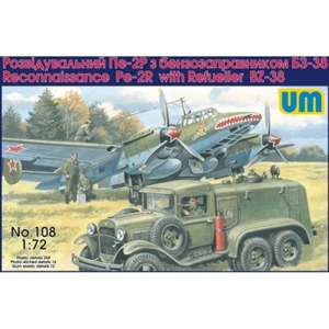UNIMODELS UM 108 Escala Maquetas Kit 1:72 Reconocimiento Pe-2R con Refuelle BZ-38 - Imagen 1 de 8