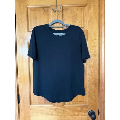 ZYIA Active Black Athletic T-Shirt Women's XL Short Sleeve Top - Image 1 of 4