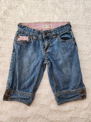Roxy 牛仔短裤百慕大女孩 7 码 Roxy 标志 — 第 1/4 张图片