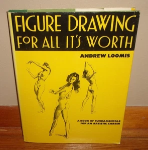 FIGURE DRAWING FOR ALL IT'S WORTH-Fundamentals of Art-Andrew Loomis-SUPERB HC DJ - Picture 1 of 21