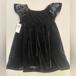 Old Navy Black Velour Toddler Dress 2T - Picture 1 of 3