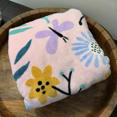 NEW Pottery Barn Kids Wildflower Butterfly BEACH WRAP Hooded Beach Towel UPF 50+ - Image 1 of 4