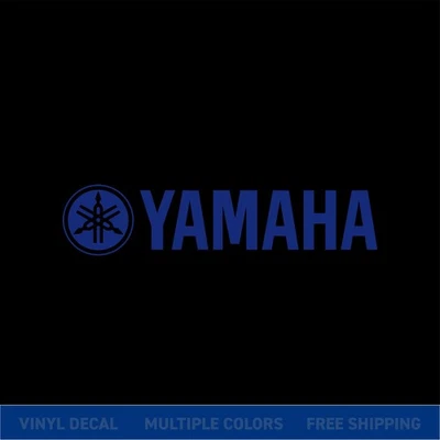 Calcomanía adhesiva de vinilo con logotipo de Yamaha | Gráfico para ventana de automóvil de motocicleta | xColores Foto 1 de 4