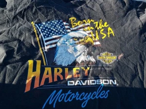 1986 Harley Davidson Motorcycles Born In The USA T-Shirt Large siehe Details  - Bild 1 von 10