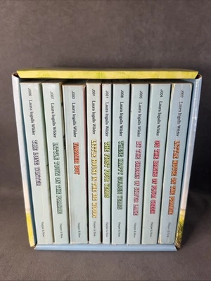 Little House Books 9 Book Box Set Laura Ingalls Wilder Prarie Paperback 1981 - Image 1 of 4