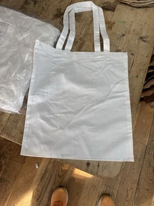 Pack of 25 Westford Mill Premium 100% Cotton Tote Shopper Bag - Picture 1 of 3