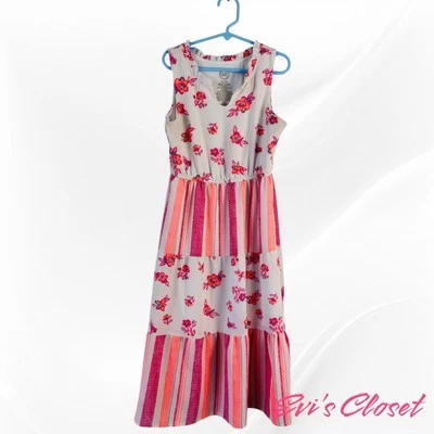 Wonderland Nation Girls Size M 7/8 Colorful Summer Spring Dress - Image 1 of 4