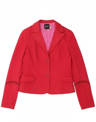 Chaqueta Blazer CNC COSTUME NATIONAL Mujer 2 Botones IT 42 Mediana Roja Algodón CU08 Foto 1 de 4