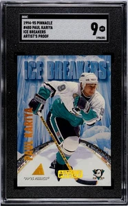Paul Kariya 1994-95 Pinnacle Ice Breakers #480 Artist’s Proof SGC 9 POP 1 HOF SP - Picture 1 of 4