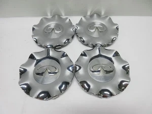 Set of 4 OEM 2008-2010 Infiniti QX56 Chrome Wheel Center Cap Hubcaps 40315-ZQ10A - Picture 1 of 8