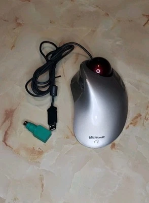 Microsoft Trackball Explorer 1.0 Mouse PS2/USB Compatible X05-87473 Tested Works - Image 1 of 4