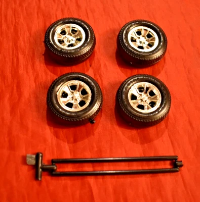 Testors 1980 Pontiac Firebird Wheels Axles and Goodyear Tires 1/24 - Image 1 of 2