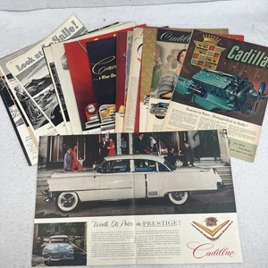 Vintage 1920s-1950s Cadillac Car Ads Full Page Magazine lot 18 - Picture 1 of 8