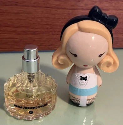 RARO Harajuku Lovers G by Gwen Stefani 10ml 0.3floz Eau De Toilette Spray COMPLETO - Imagem 1 de 4