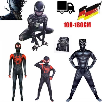 MARKENLOS Spiderman Kostüm Kinder Cosplay Cosplay Karneval Schulparty Overall Christmas DE