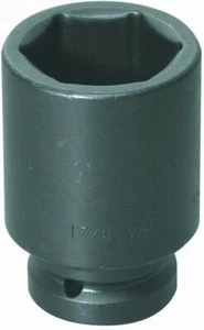 1" Drive Deep Impact Sockets, 6-Point, Black Industrial Finish, S.A.E. Williams - Picture 1 of 2