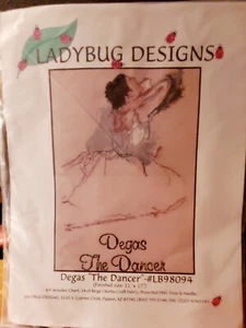 "Ladybug Designs Degas ""The Dancer"" Kit de punto de cruz No. LB98094 - Imagen 1 de 4