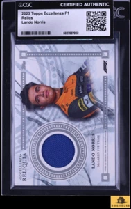 2023 Topps Eccellenza F1 Lando Norris PATCH CGC AUTH - Picture 1 of 2