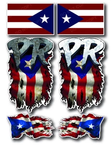 Puerto Rico Flag Decal 3M Sticker Car Truck Window Bumper Rican Laptop Cup Small - Picture 1 of 5