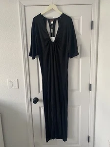 Adriana Degreas Black Dress. New With Tags. Size Medium - Picture 1 of 5